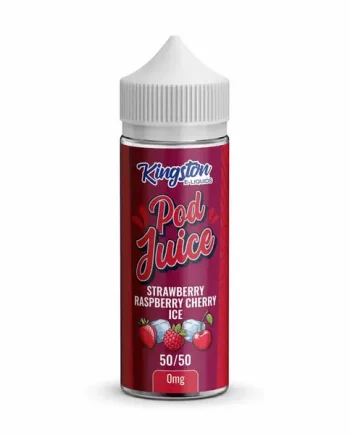 Strawberry Raspberry Cherry Ice Pod Juice E-Liquid By Kingston 100ml