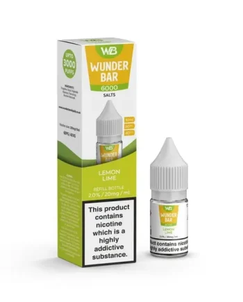 Lemon Lime Salt E-Liquid By Wunder Bar 10ml 20mg