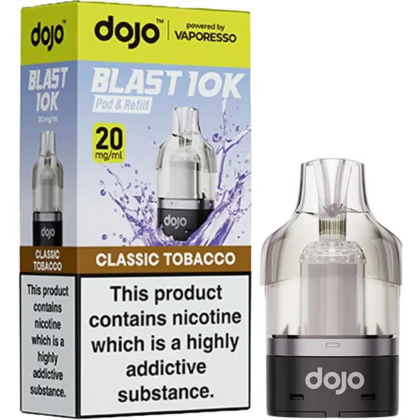 Classic tobacco DOJO Blast 10K pod & refill by Vaporesso 10ml