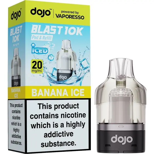 Banana ice DOJO Blast 10K pod & refill by Vaporesso 10ml