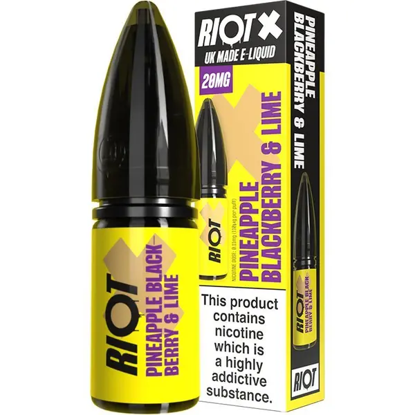 Pineapple blackberry & lime Riot X e-liquid 10ml