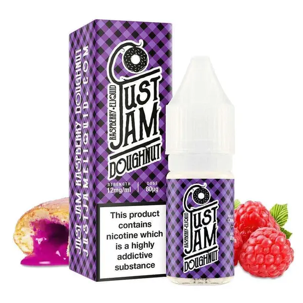 Just Jam Raspberry Doughnut 10ml E-Liquid