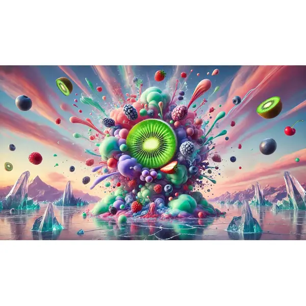 Burst My Bubble Kiwi Berry Ice 100ml Shortfill E-Liquid