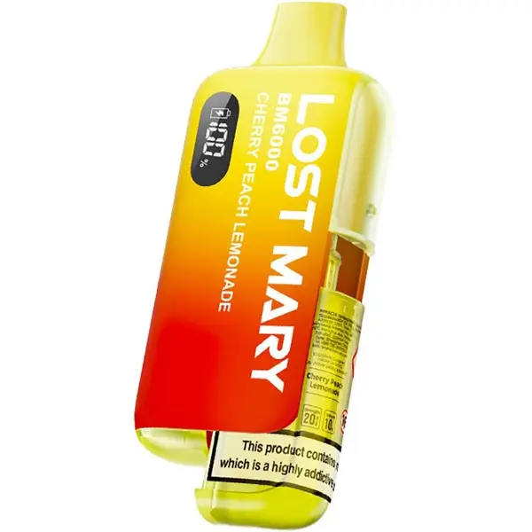 Cherry peach lemonade Lost Mary BM6000 pod vape kit 12ml