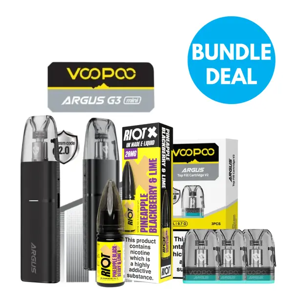 20mg (2%) Voopoo Argus G3 Mini Pod Kit Bundle