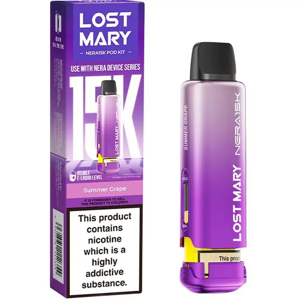 Summer grape Lost Mary Nera 15K pod & refill 12ml