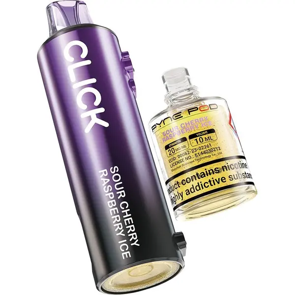 Sour cherry raspberry ice Pyne Pod Click pod & refill 12ml