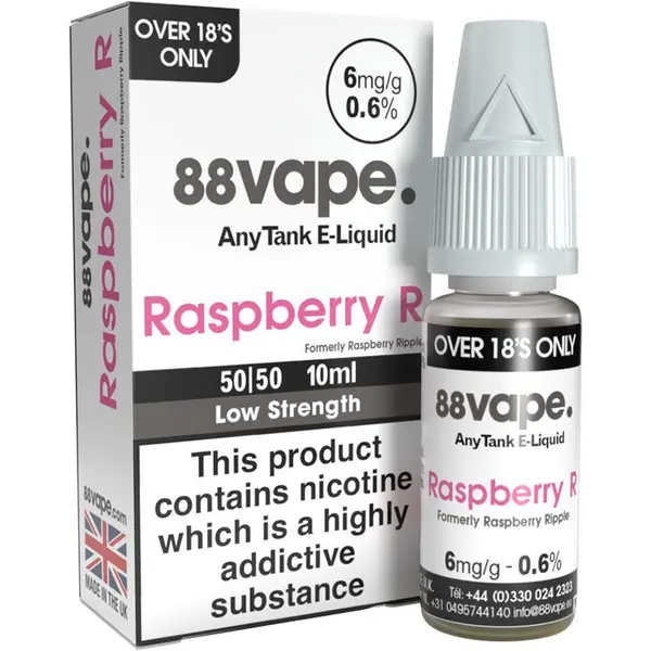 Raspberry R 88Vape Any Tank e-liquid 10ml