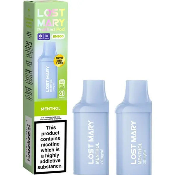 Menthol Lost Mary BM600 pods 2 pack