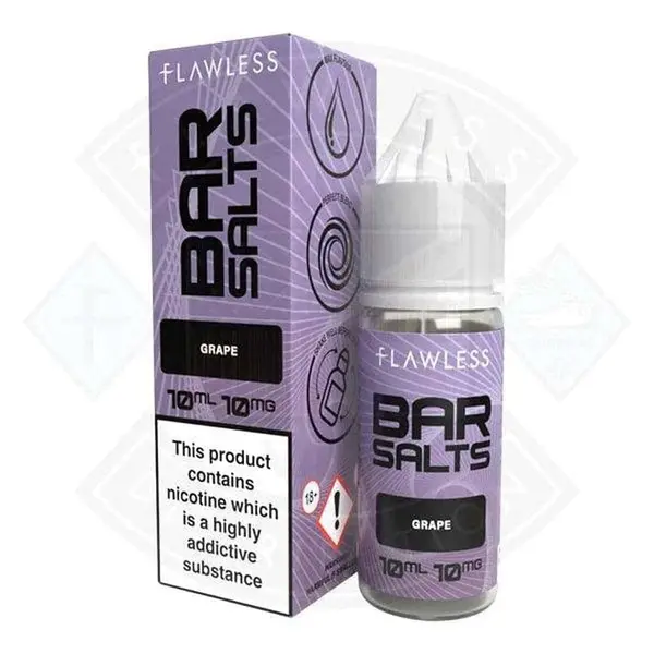 Flawless Bar Salts Grape 10ml Nic Salt E-Liquid