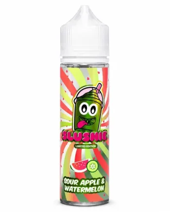 Sour Apple & Watermelon Slush Shortfill E-Liquid By Slushie 50ml