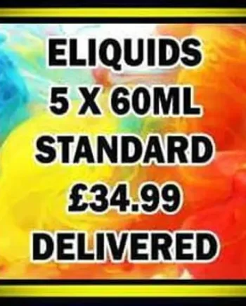 60ml Rainbowvapes E-Liquid (40vg 60pg) (5x60ml)