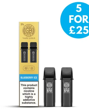 20mg (2%) Gold Bar Reloaded Prefilled Replacement Pods