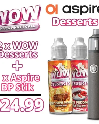 Aspire BP Stik & 2 x Wow That’s What I Call Desserts Starter Kit Bundle Deal