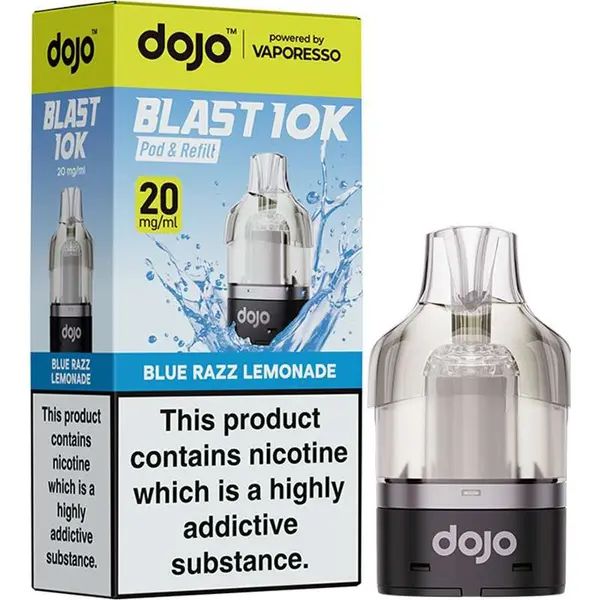 Blue razz lemonade DOJO Blast 10K pod & refill by Vaporesso 10ml