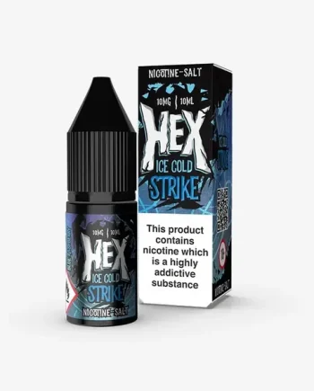 Blue Raspberry Nic Salt E-liquid By Hex Ice Cold Strike 10ml